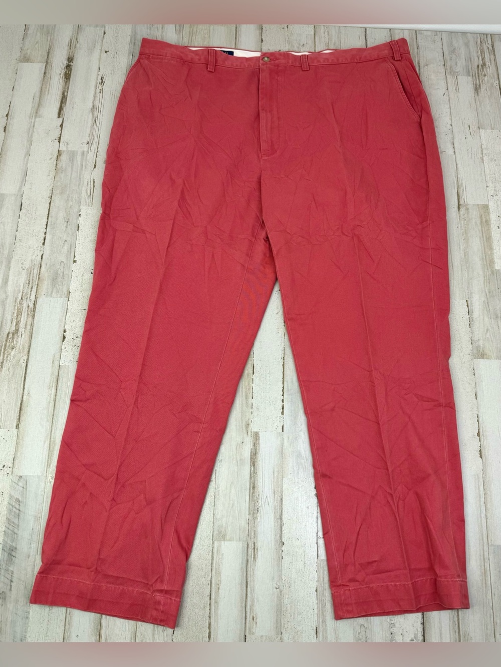 Polo Ralph Lauren 46Bx31 Chino Classic Fit Pant Pink Cotton Casual Men's